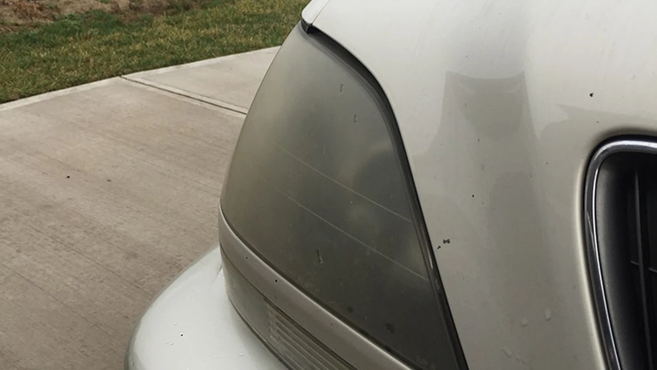blue bowl of black bean beef tortilla soup on a board with cilantro and shredded cheese in background